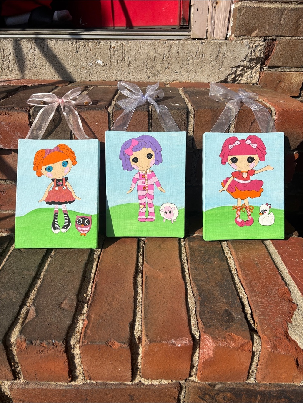 Lalaloopsy Kids Decor 3 Piece Canvas w Bows